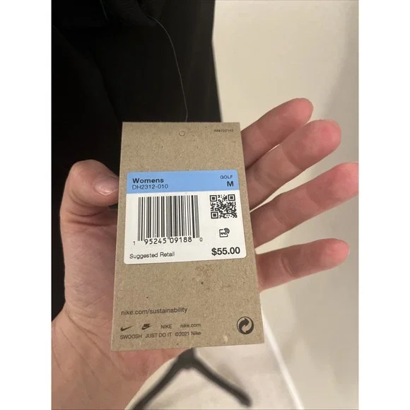 Nike Women's Black Dri-Fit Sleeveless Golf Polo Size Medium New with Tags - Picture 4 of 8